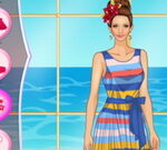 Helen Colorful Stripes Dress